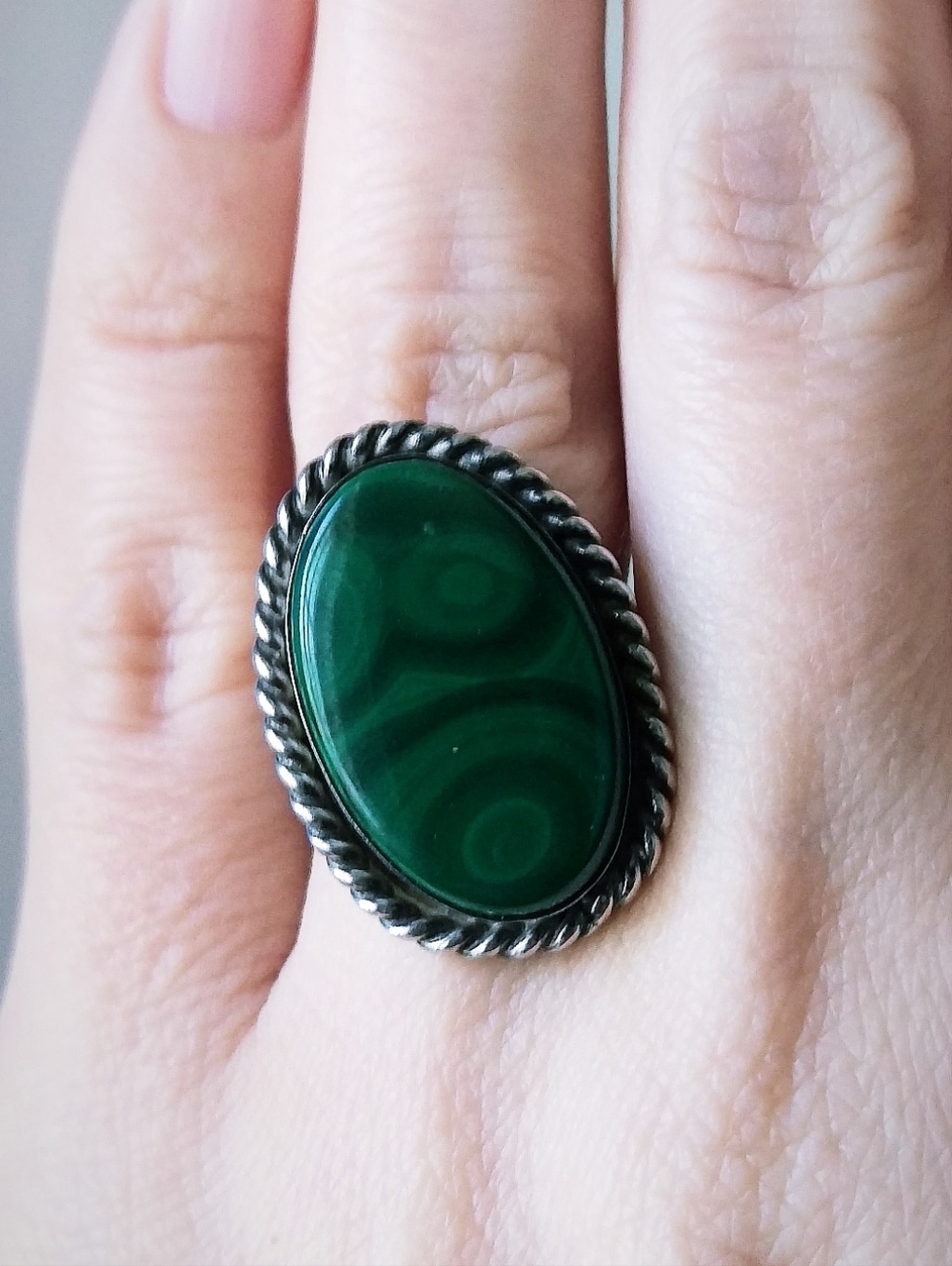 Vintage Malachite Ring